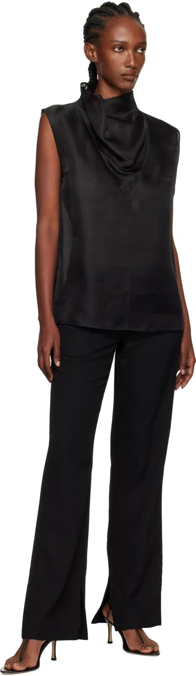 Rohe Black Organza Silk Blouse In Black