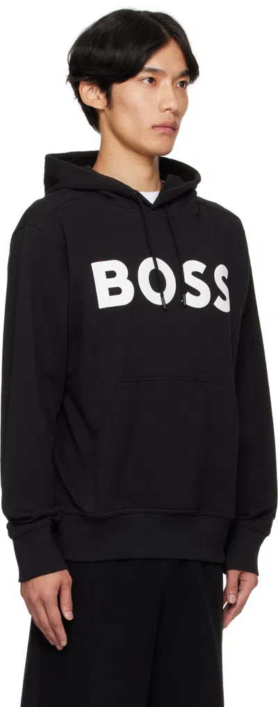 Hugo Boss Boss Sullivan Logo Hoodie In Black