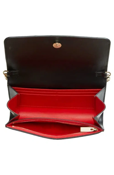 Christian Louboutin Paloma Clutch Bag In Suede With Loubinthesky Spikes In Burgundy