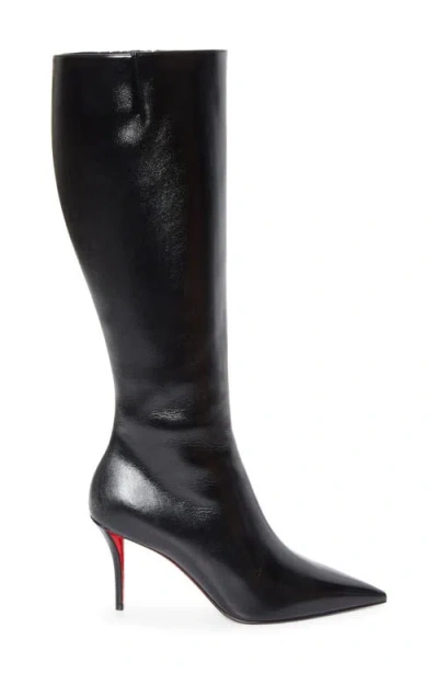 Christian Louboutin High-heeled Knee-length Boots In Black