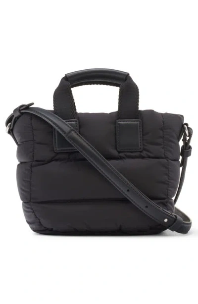 Moncler Micro Shoulder Bag With Quilted Design And Removable Strap In Black