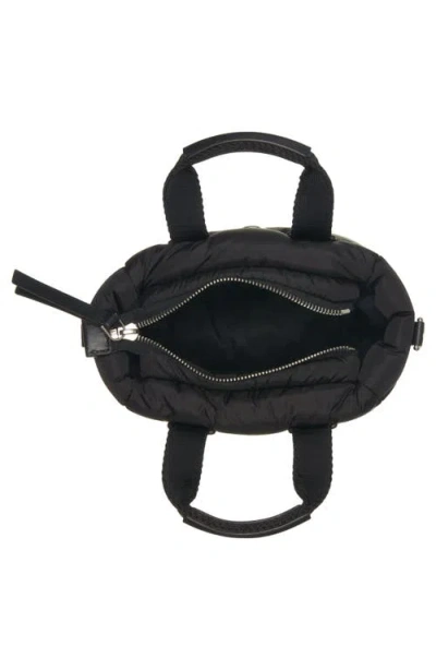 Moncler Micro Shoulder Bag With Quilted Design And Removable Strap In Black