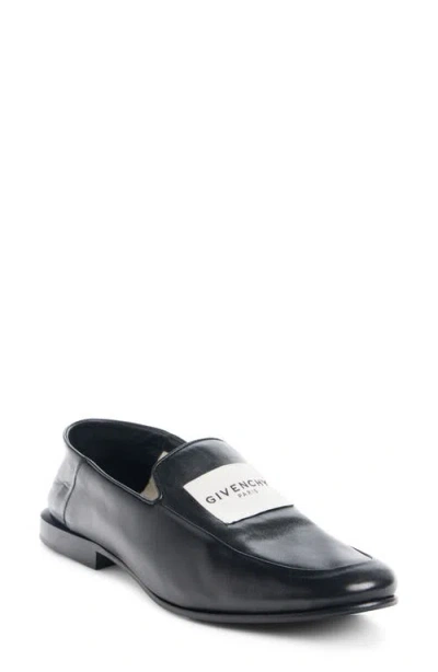 Givenchy Glossy Round Toe Loafers In Brown