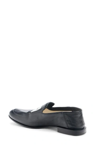 Givenchy Glossy Round Toe Loafers In Brown