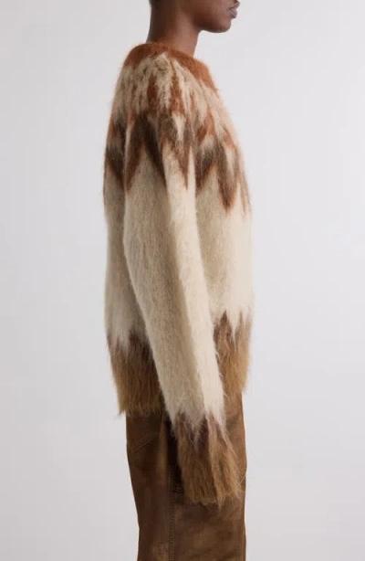 Isabel Marant Étoile Lightweight Textured Knit Sweater With Relaxed Fit In Brown