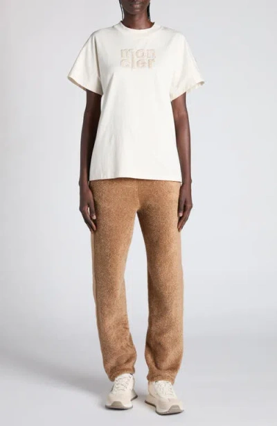 Moncler Logo Patch Cotton T-shirt In White