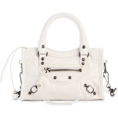 Balenciaga Small Le City Tote Bag In White