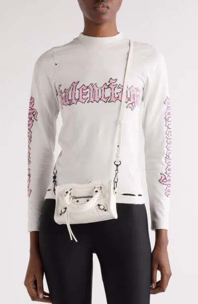 Balenciaga Small Le City Tote Bag In White