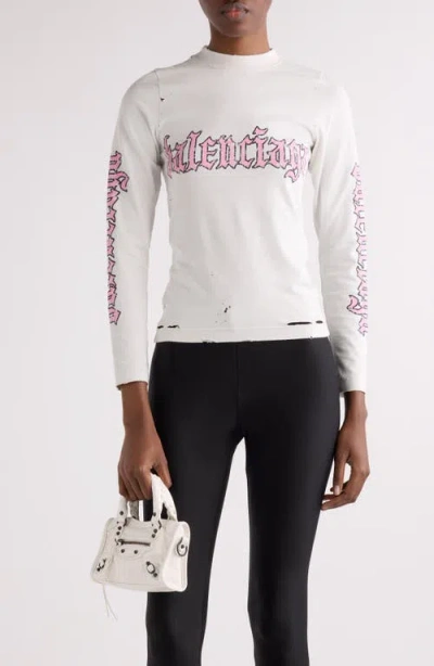 Balenciaga Small Le City Tote Bag In White