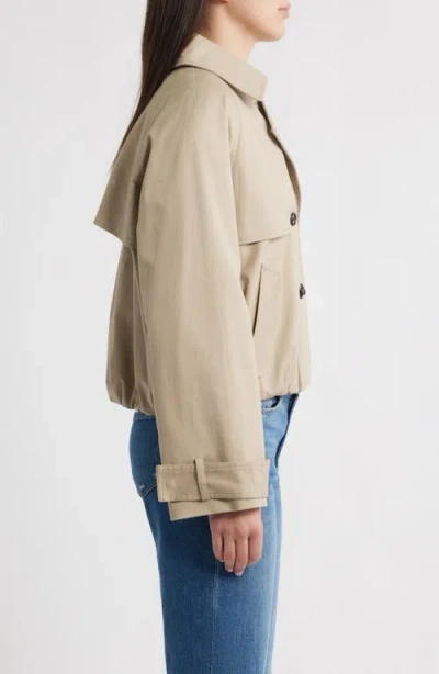 Rails Jett Crop Trench Coat In Neutral