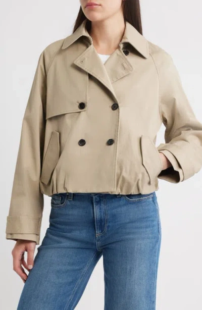 Rails Jett Crop Trench Coat In Neutral