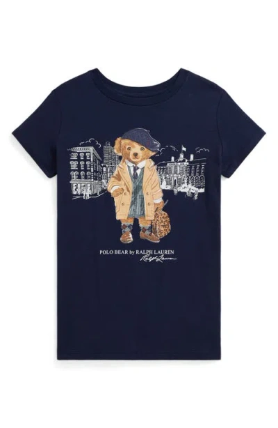 Polo Ralph Lauren Cotton T-shirt With Print In Black