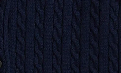 Polo Ralph Lauren Ralph Lauren Polo Bear Mini-cable Cotton Cardigan In Black