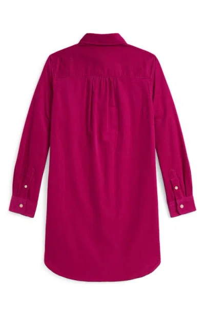 Polo Ralph Lauren Ralph Lauren Pintucked Cotton Corduroy Dress In Red