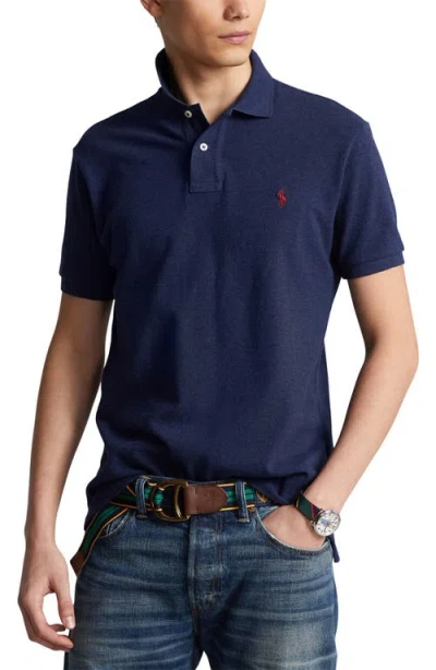 Polo Ralph Lauren Custom Slim Fit Polo Shirt In Blue