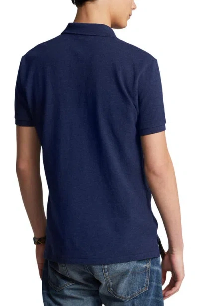 Polo Ralph Lauren Custom Slim Fit Polo Shirt In Blue