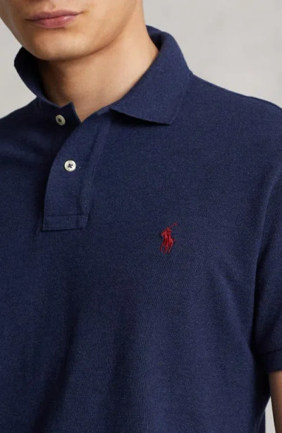 Polo Ralph Lauren Custom Slim Fit Polo Shirt In Blue