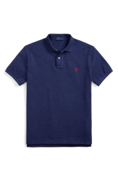 Polo Ralph Lauren Custom Slim Fit Polo Shirt In Blue