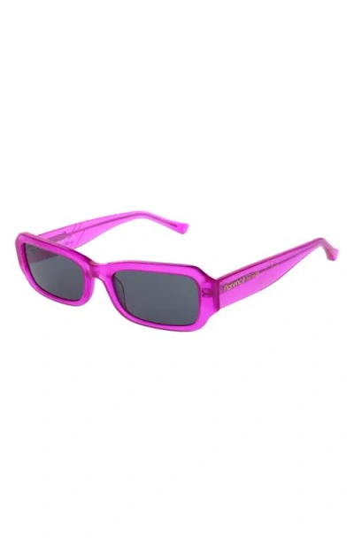Florence By Mills 54mm Rectangular Sunglasses In Pink