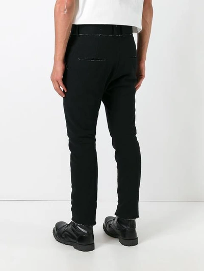 Shop Cedric Jacquemyn Deconstructed Trousers In Black