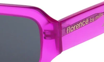 Florence By Mills 54mm Rectangular Sunglasses In Pink