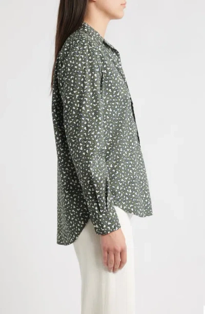 Frank & Eileen Eileen Relaxed Button-up Shirt In Green