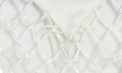 Fleur Du Mal Serena Net Thong In White