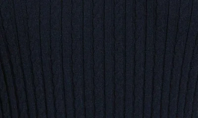 Frame The Fine Cable Knit Top In Blue