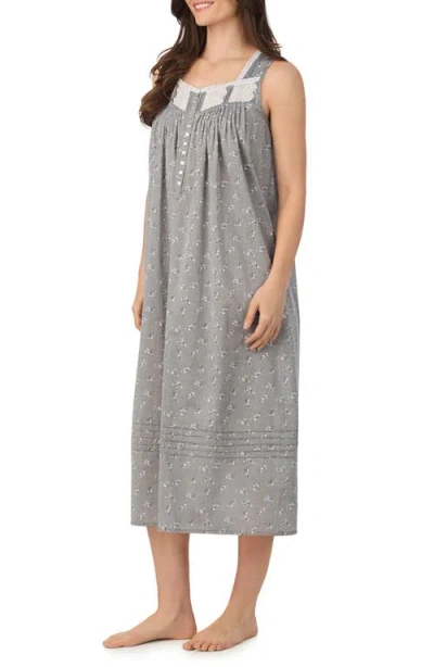 Eileen West Women's Sleeveless Long Ballet Nightgown In Gray