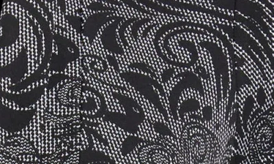 Connected Apparel Womens Scroll Faux-jacket Dress In Black