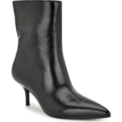 Nine West Women's Charma Kitten Heel High Ankle Booties In Black
