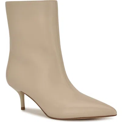 Nine West Women's Charma Kitten Heel High Ankle Booties In Neutral