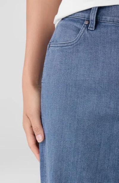 Eileen Fisher High Rise Straight Ankle Jeans In Blue