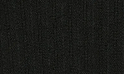 Frame The Ladder Pointelle Short Sleeve Cashmere Sweater In Black