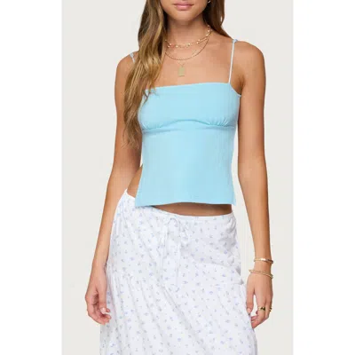 Edikted Jinx Open-back Top In Blue