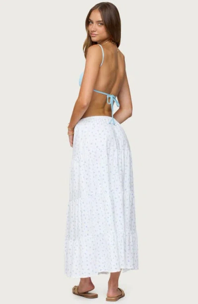 Edikted Jinx Open-back Top In Blue