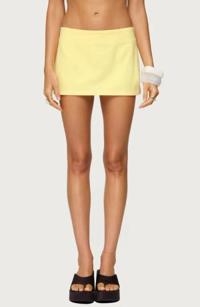 Edikted Monrow Low Rise Microskort In Yellow