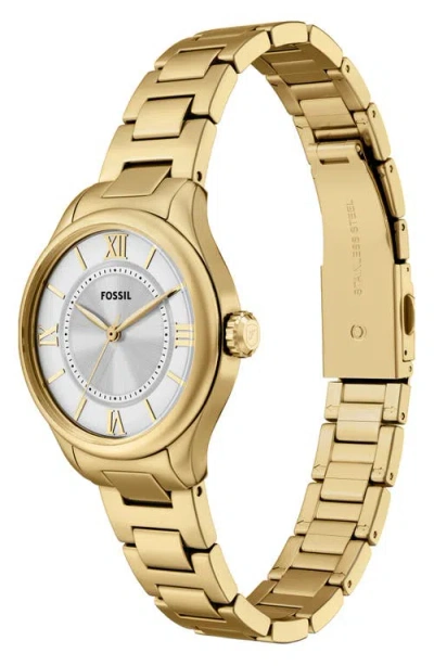 Fossil Women's Gilmore Silver Dial Watch In Gold