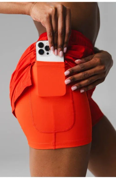 Vitality Surface Run Short In Red