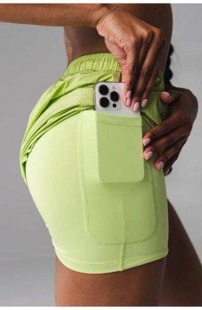 Vitality Surface Run Short In Green