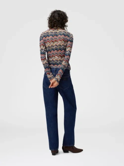 Missoni Slim-fit-rollkragenpullover Aus Strukturierter Spitze In Multi