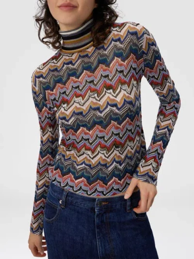 Missoni Slim-fit-rollkragenpullover Aus Strukturierter Spitze In Multi