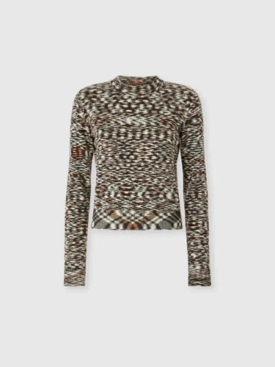 Missoni Patterned Crew-neck Sweater In Multi