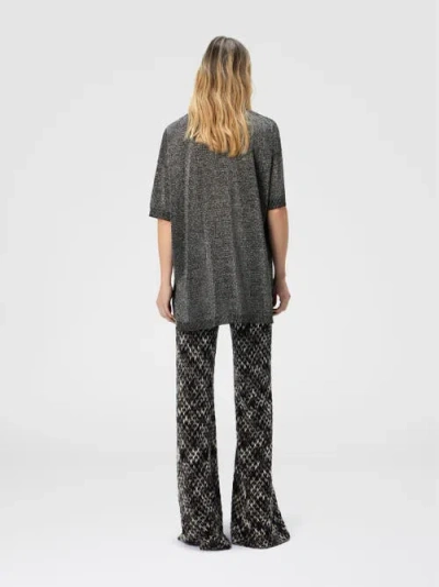 Missoni Silver Tones Viscose Sweater In Gray