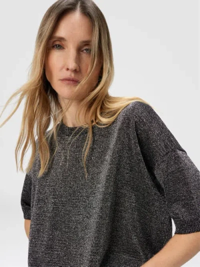 Missoni Silver Tones Viscose Sweater In Gray