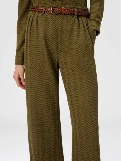 Missoni Tailored Pants With Zigzag Pattern In Green