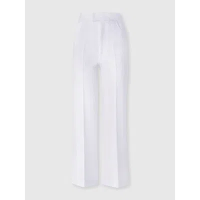 Missoni Tailored Pants With Zigzag Pattern In White