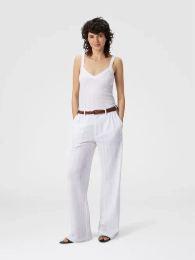 Missoni Tailored Pants With Zigzag Pattern In White