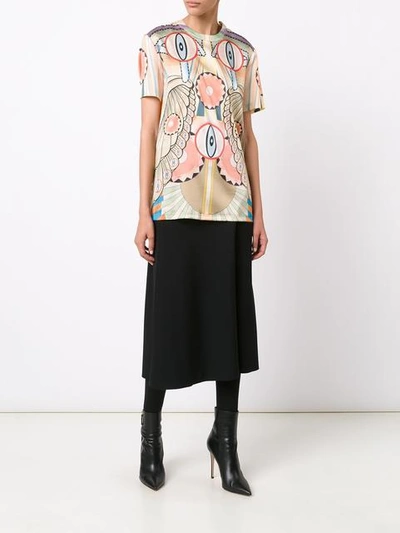 Shop Givenchy 'crazy Cleopatra' T-shirt - Neutrals