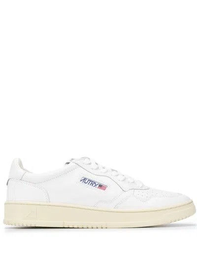 Autry Hogan Gray Suede Sneakers In White